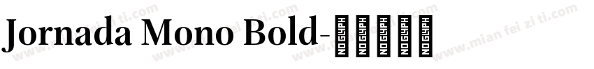 Jornada Mono Bold字体转换